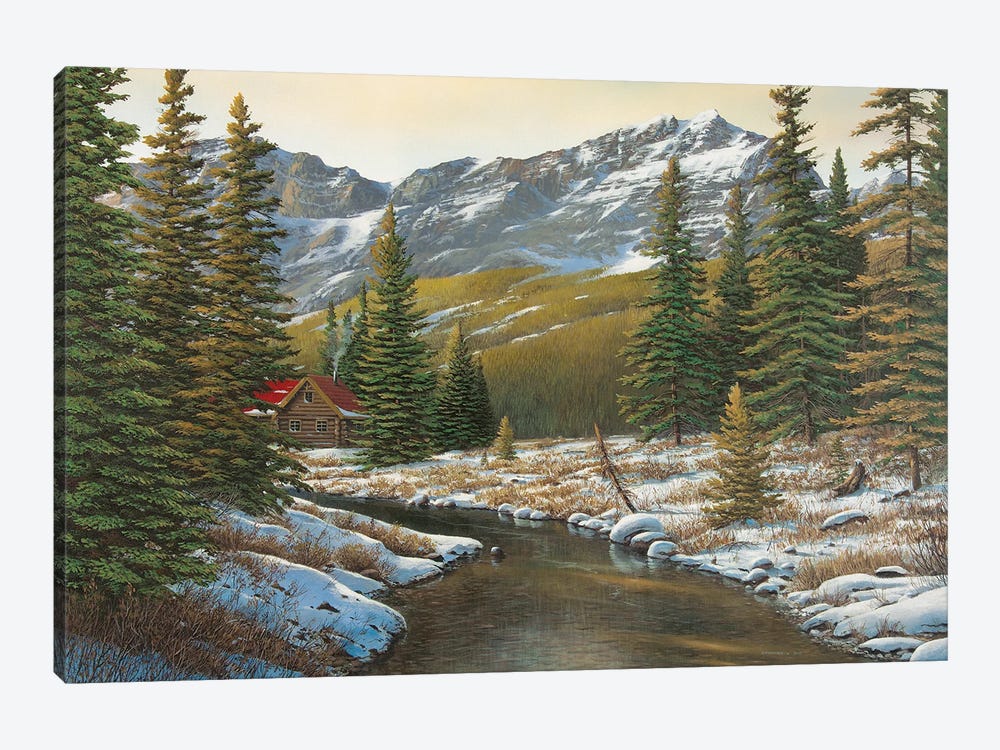 Between The Evergreens by Jake Vandenbrink 1-piece Canvas Print
