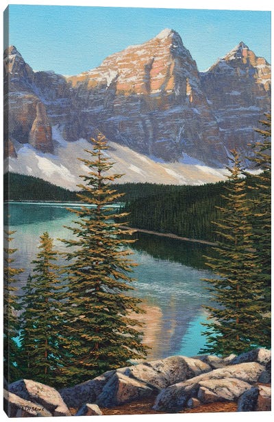 Mountain Sunrise Canvas Art Print - Canada Art