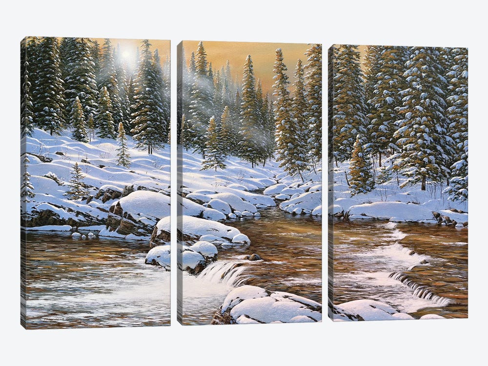 River Light by Jake Vandenbrink 3-piece Canvas Print