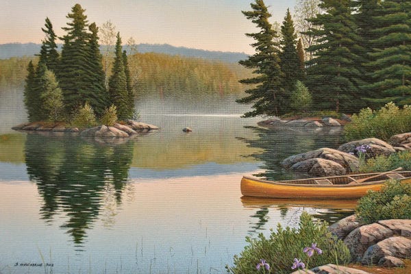Evergreen Trees: Summer Mist by Jake Vandenbrink