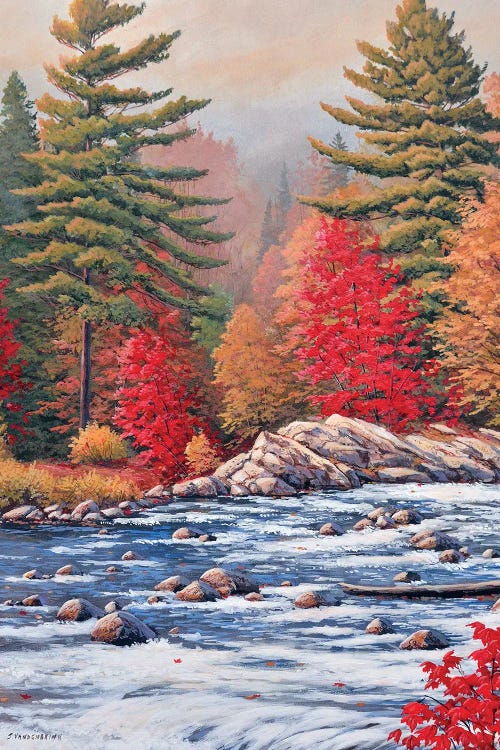 Red Maples, White Water