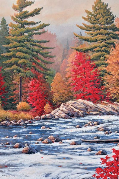 Refreshing Workspace: Red Maples, White Water by Jake Vandenbrink