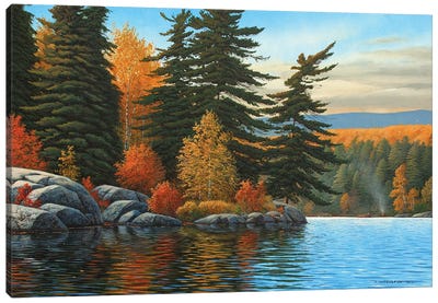 Autumn Breeze Canvas Art Print - Lakehouse Décor