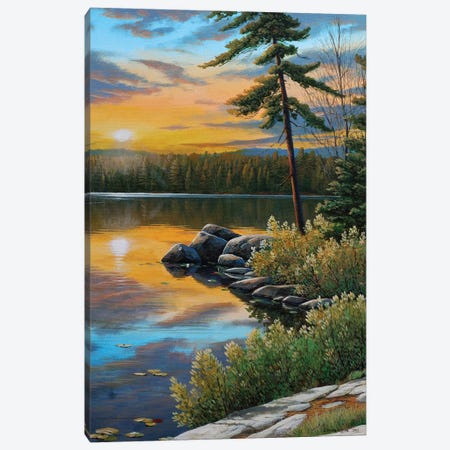 Sunset Reflections Canvas Print #JVB82} by Jake Vandenbrink Canvas Print