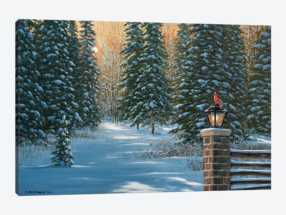 On A Winter's Light by Jake Vandenbrink 1-piece Canvas Artwork