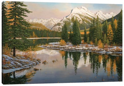 Snow Came Early Canvas Art Print - Reflective Moments