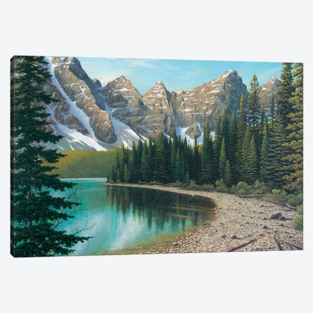 Mountain Lake Canvas Print #JVB90} by Jake Vandenbrink Canvas Wall Art