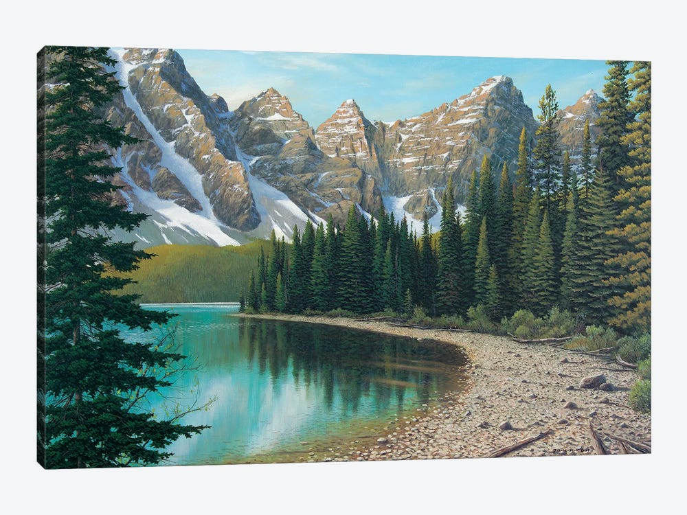 Mountain Lake by Jake Vandenbrink 1-piece Canvas Art Print