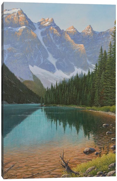 Timeless Reflection Canvas Art Print - Rocky Mountain Art