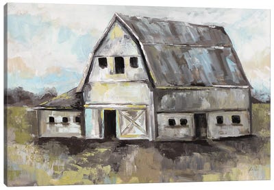 Tranquil Barn Canvas Art Print - Modern Farmhouse Living Room Art