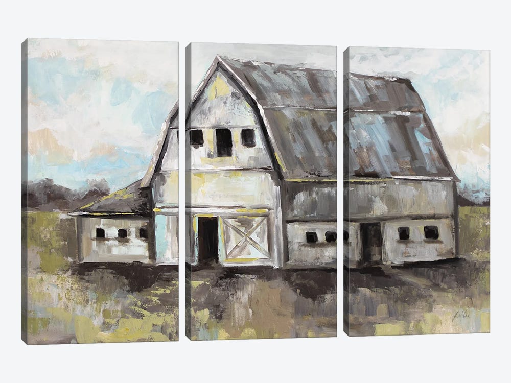 Tranquil Barn by Jeanette Vertentes 3-piece Canvas Print