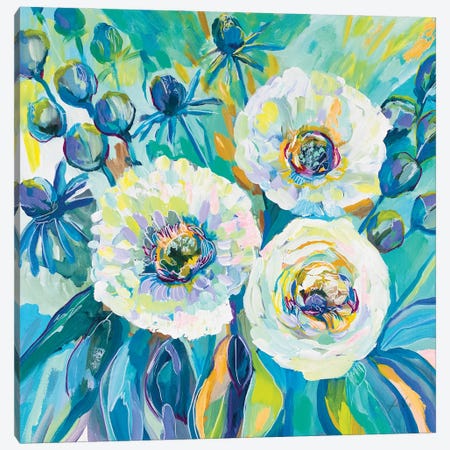 Floral Elation Canvas Print #JVE132} by Jeanette Vertentes Canvas Print