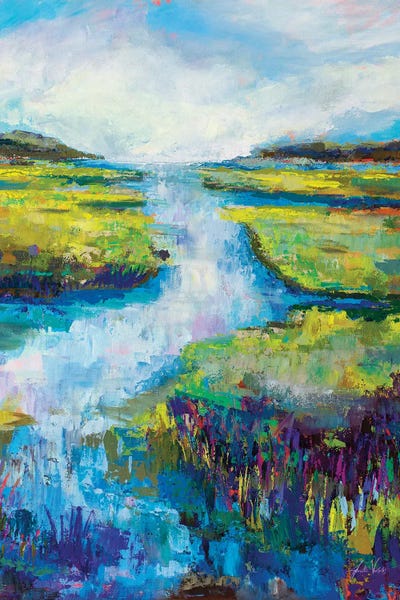 Barn Island View by Jeanette Vertentes framed wall art