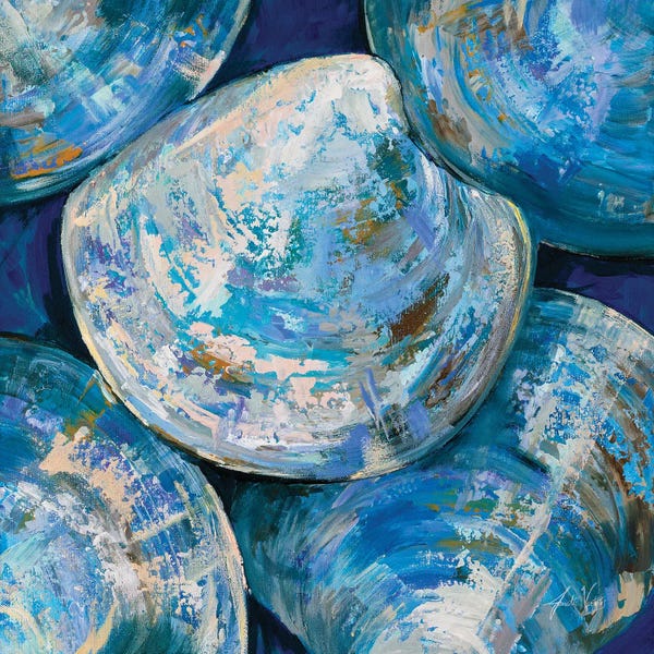 Sea Shells: Blue Cherry Stones by Jeanette Vertentes