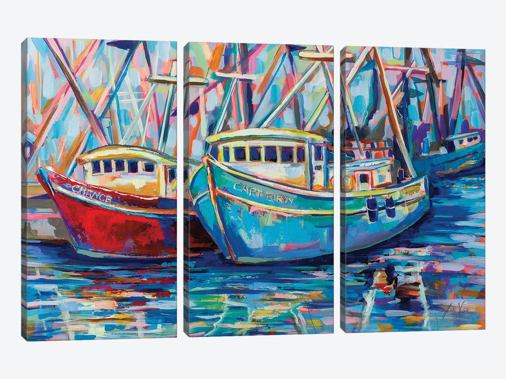 Salty Duo by Jeanette Vertentes 3-piece Canvas Wall Art