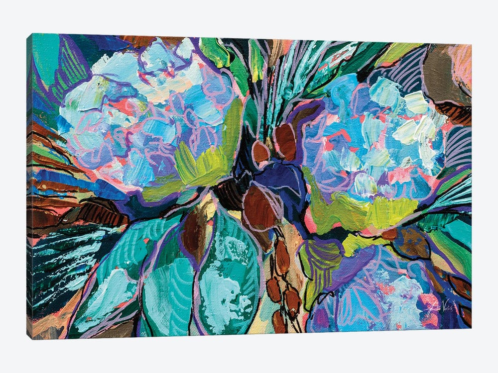 Hydrangea Harmony by Jeanette Vertentes 1-piece Canvas Art Print