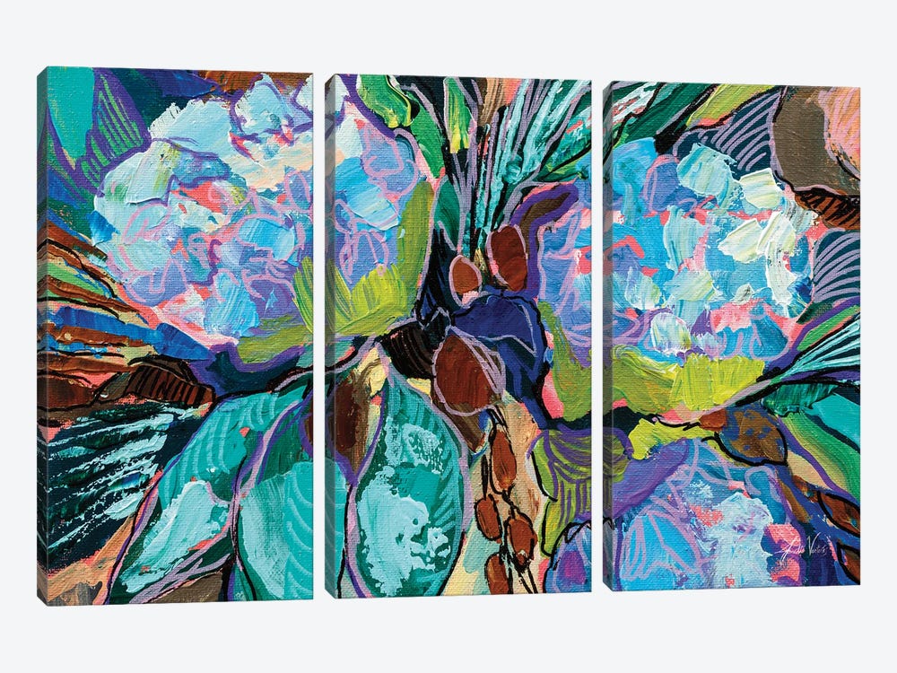 Hydrangea Harmony by Jeanette Vertentes 3-piece Art Print