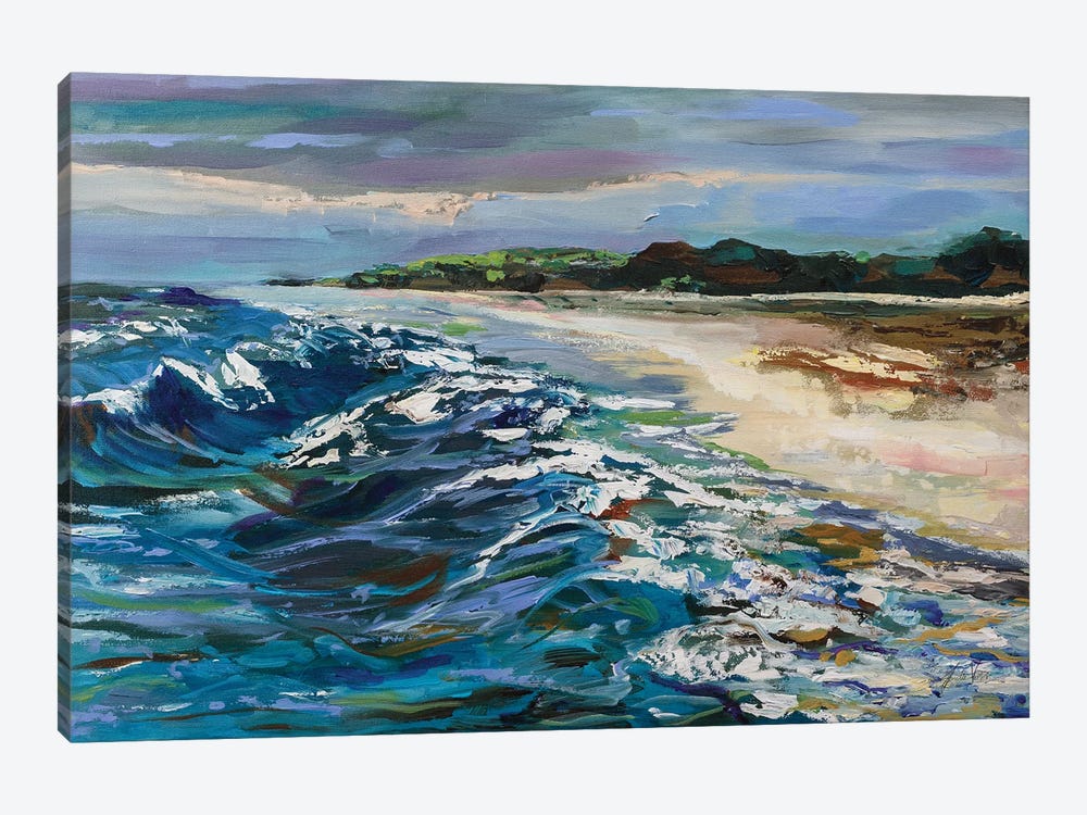 Rough Surf by Jeanette Vertentes 1-piece Canvas Art Print