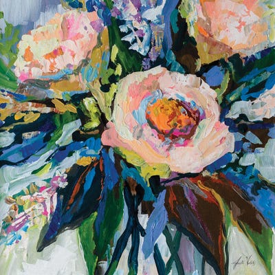 Peach Petal by Jeanette Vertentes framed wall art