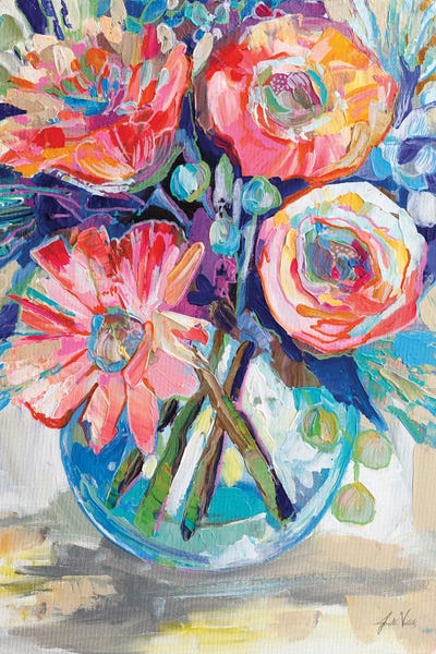 Harpers Bouquet by Jeanette Vertentes framed wall art