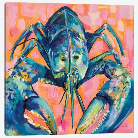 Lilly Lobster I Canvas Print #JVE72} by Jeanette Vertentes Canvas Art Print