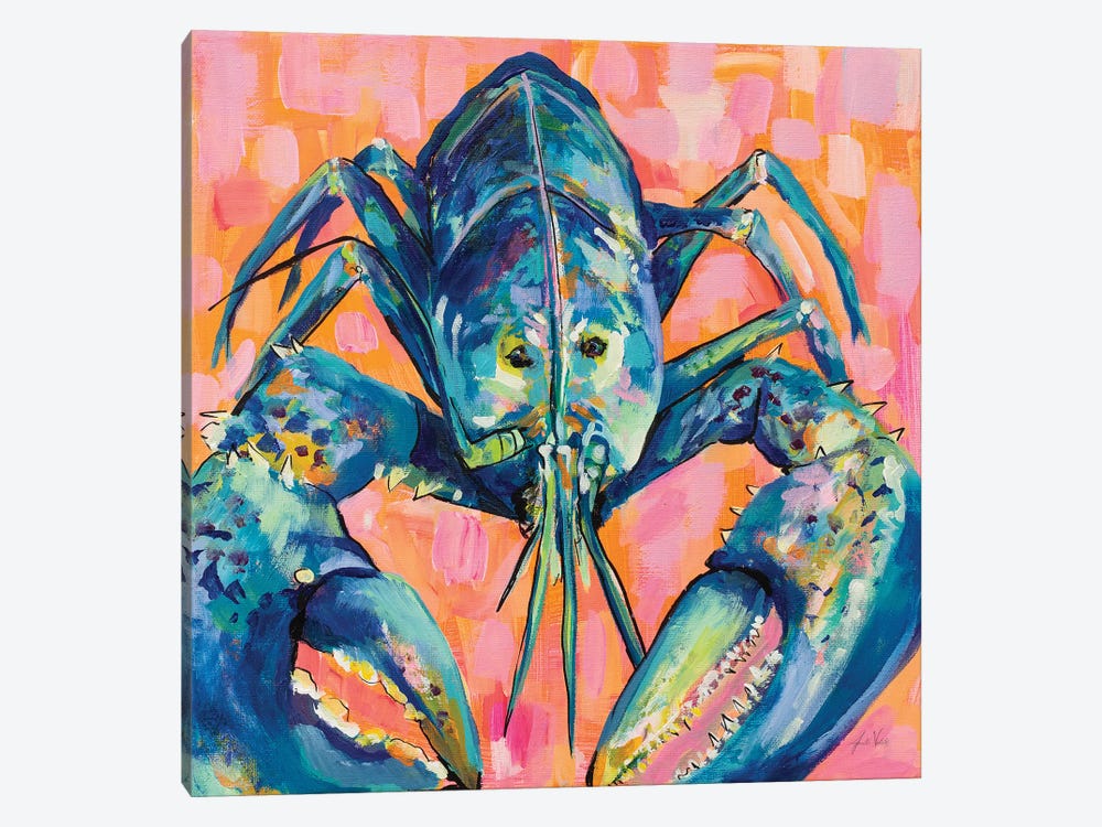 Lilly Lobster I by Jeanette Vertentes 1-piece Canvas Wall Art