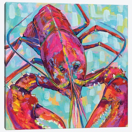 Lilly Lobster III Canvas Print #JVE73} by Jeanette Vertentes Art Print