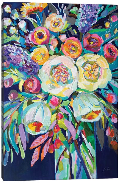 Lilys Bouquet Canvas Art Print - Jeanette Vertentes