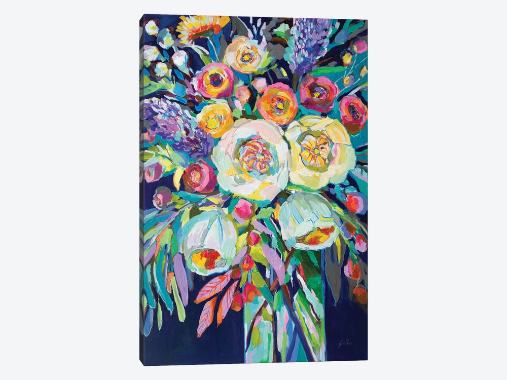 Lilys Bouquet by Jeanette Vertentes 1-piece Canvas Art
