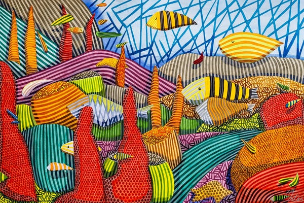 Stripes: Coral Reef by Javier Ortas