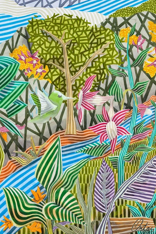 Hummingbird. The Bird Of Exile by Javier Ortas wall art