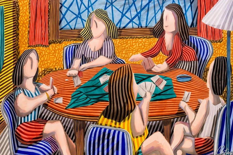 Women Playing Cards