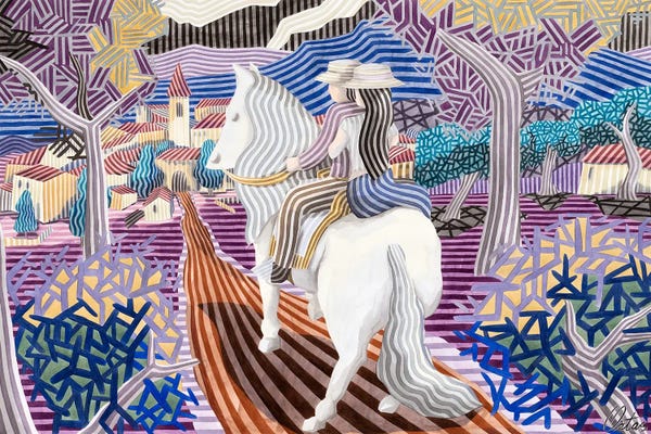 Stripes: The White Horse by Javier Ortas