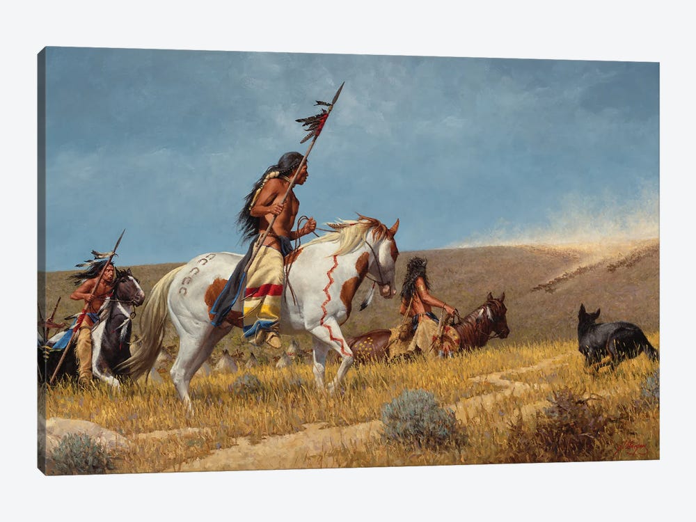 Arrival Of The Horse Traders by Joe Velazquez 1-piece Canvas Print