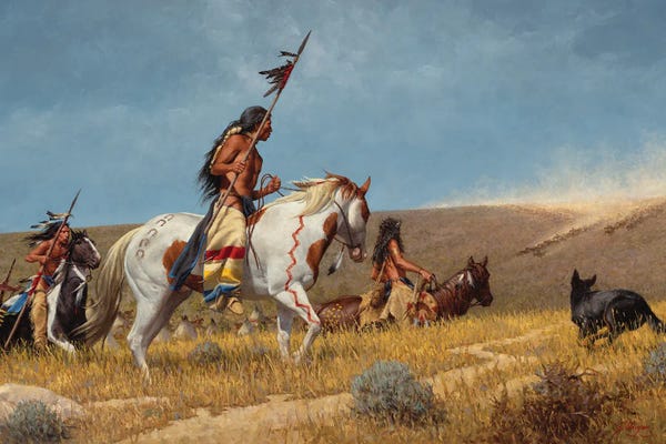 Joe Velazquez: Arrival Of The Horse Traders by Joe Velazquez