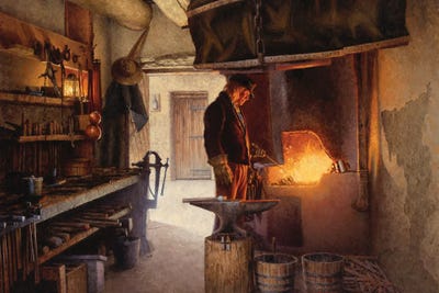 Blacksmith's Workshop by Joe Velazquez multi panel art