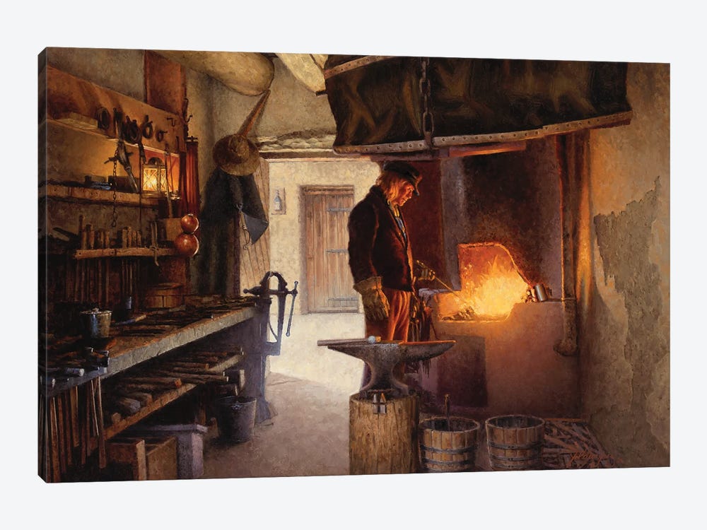 Blacksmith's Workshop by Joe Velazquez 1-piece Canvas Wall Art