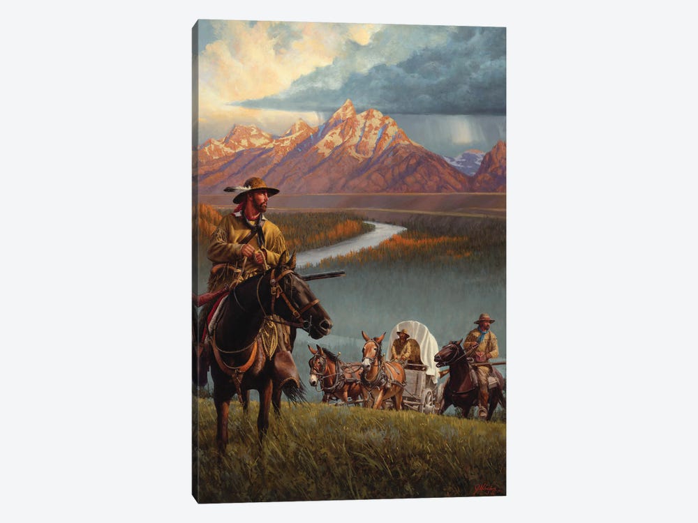 Brigade Of The Mountain Men by Joe Velazquez 1-piece Canvas Print