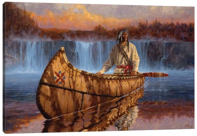 Healing Waters Canvas Art Print - Native American Décor