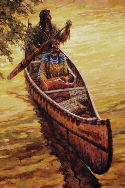 His Treasures by Joe Velazquez framed canvas print