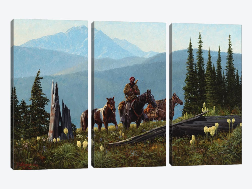 Journey From The Far North by Joe Velazquez 3-piece Canvas Art Print
