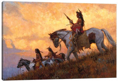 Land Of The Crow Canvas Art Print - Indigenous & Native American Culture