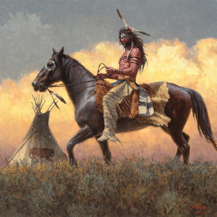 A Lakota Leader by Joe Velazquez wall art