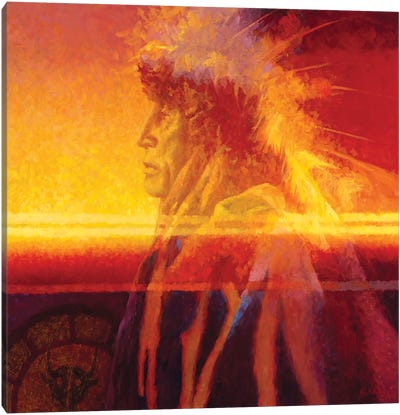 Many Memories Canvas Art Print - Native American Décor