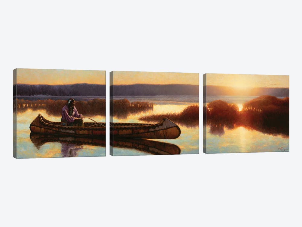 Ojibwe Dawn by Joe Velazquez 3-piece Canvas Artwork