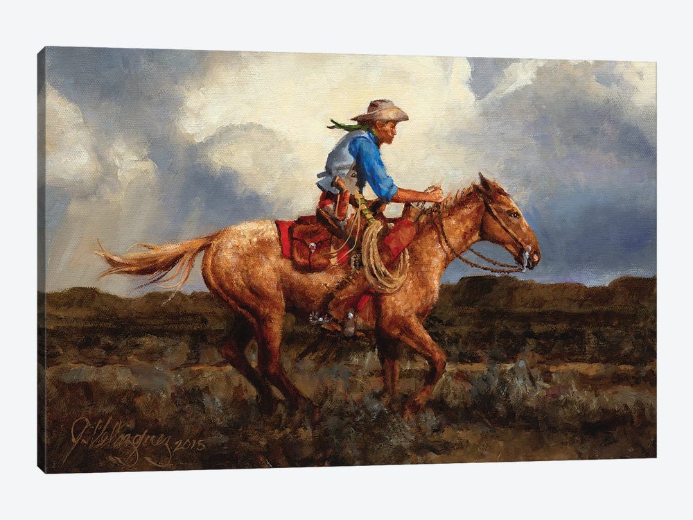 Racing The Storm by Joe Velazquez 1-piece Canvas Art Print