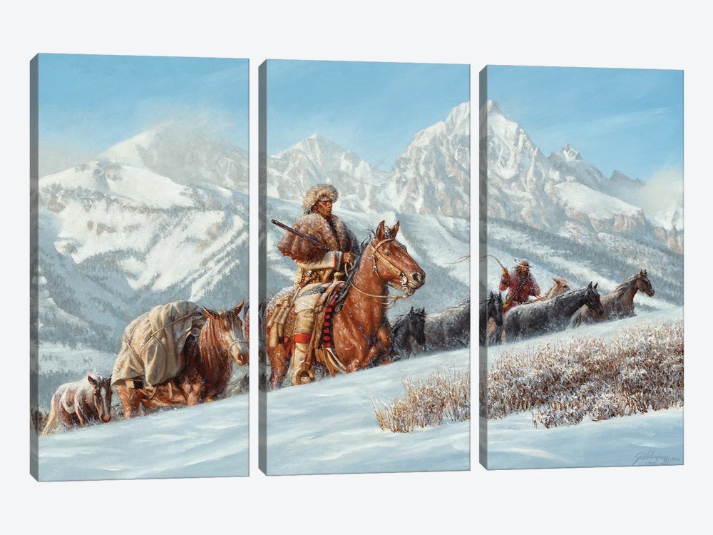 The Mountain Men by Joe Velazquez 3-piece Canvas Art