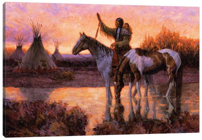 The Return Canvas Art Print - Native American Décor