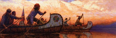 The Voyageurs by Joe Velazquez multi panel art