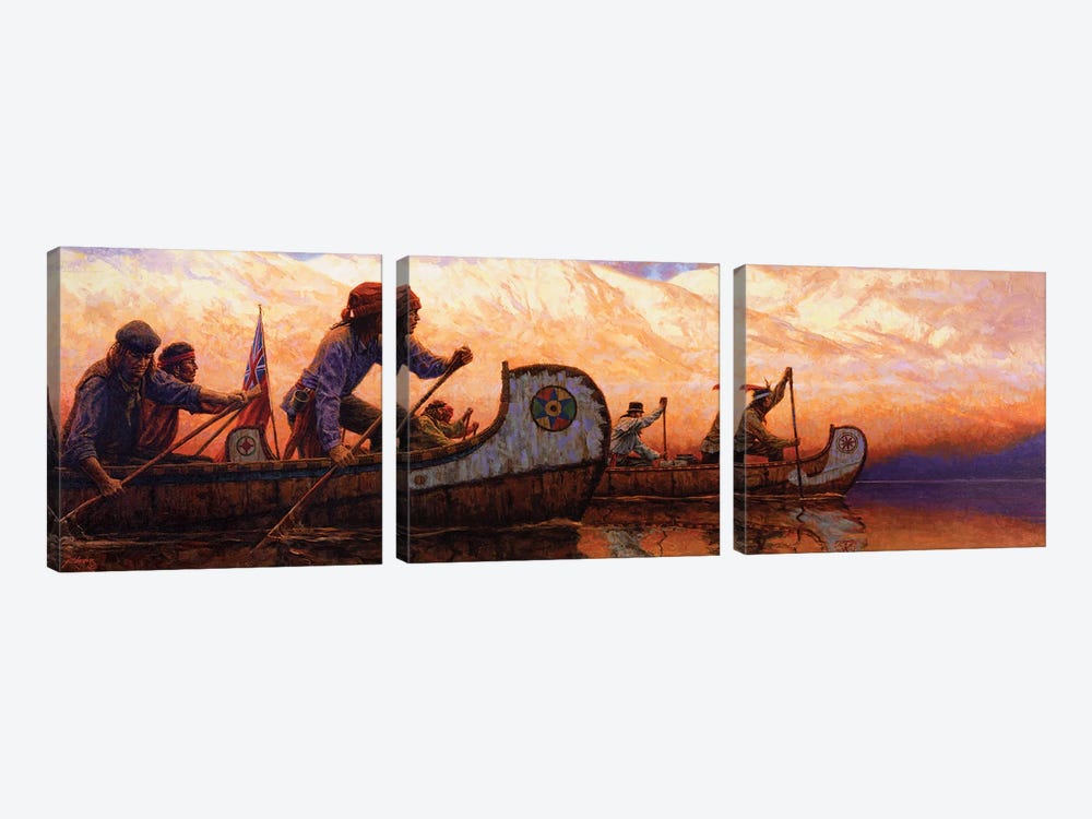 The Voyageurs by Joe Velazquez 3-piece Canvas Art Print